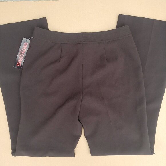 Simon Chang chocolate brown pants trousers NWT FLAW size 6 - Picture 1 of 11